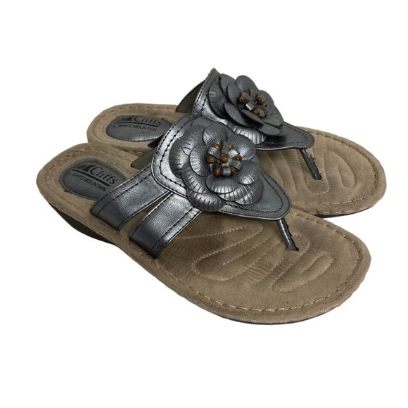 Clarks Women's Gray Sandals - Picture 2 of 7